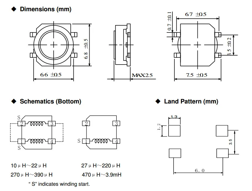 الأصلي الجديد 100% CLS62NP-100NC تحويل التيار الكهربائي محول مغو 10uH 700mA 7.3x7.1x2.5 مللي متر