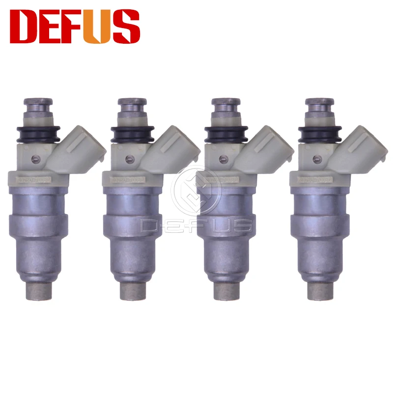 

DEFUS 4X OE 23250-70050 Fuel Injector Nozzle Bico Flow Matched For Toyota GA70 CX71 GZ20 GS131 Engine 1987-1989 23209-70050 Gas