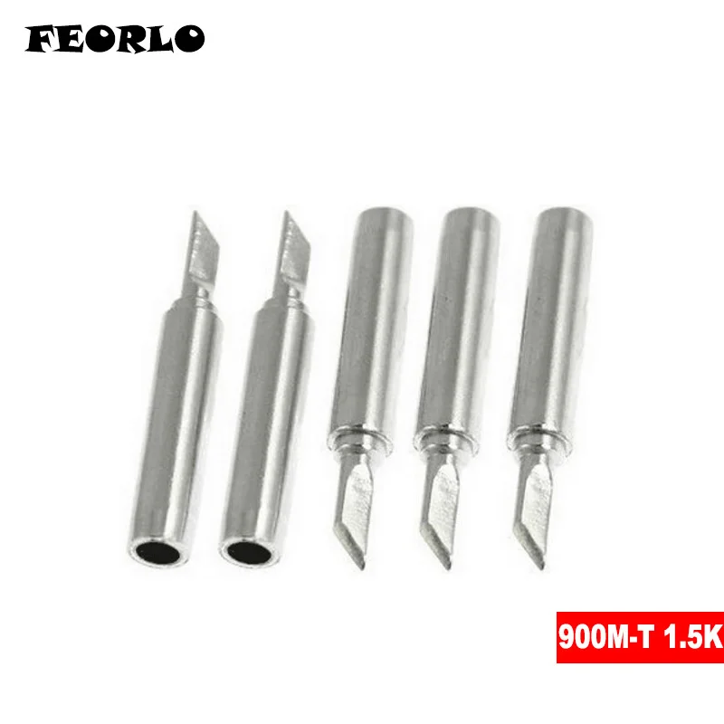 5pcs Soldering Leader-Free 1.5K K IS SK Solder Iron Tip for Hakko 936 900M-T-1.5K For 900M.933.376.907.913.951,898D,852D+