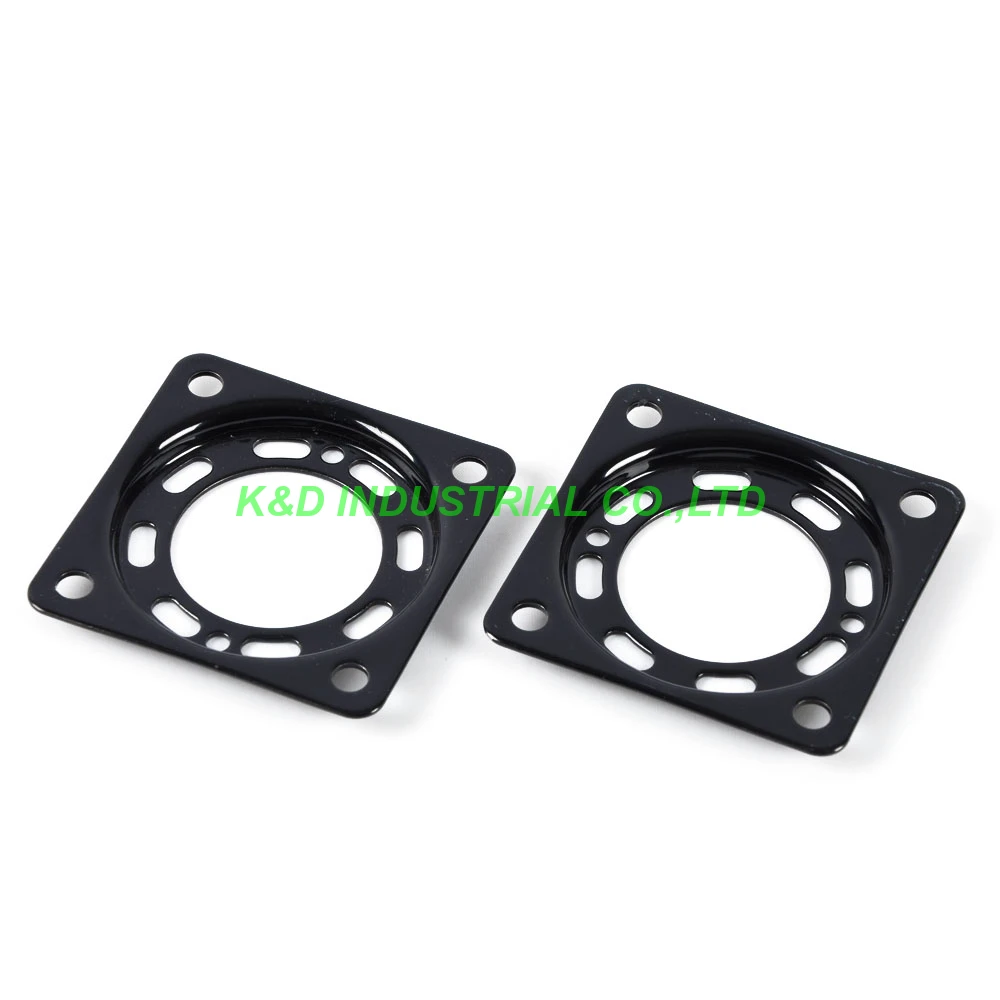 Base de tubo de montaje de acero inoxidable, 4 unidades, 4 pines, placa a prueba de golpes, negro, U4A, U5A, U6A