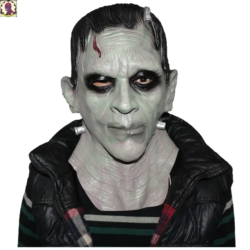 فرانكنشتاين قناع الشيطان وحوش تأثيري أقنعة غيبوبة الشر اللاتكس Masques أنيمي الوجه الماسكارا تجهيزات حفلة الهالوين