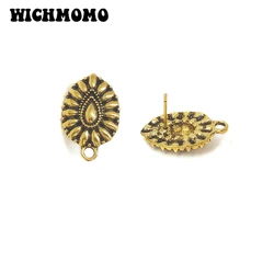 New Fashion 22mm 10pieces/bag Zinc Alloy Gold Water Drop Earring Base Connectors Linkers for DIY Earring Jewelry Accessories