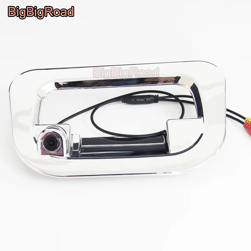 BigBigRoad Car Parking Trunk Handle Rear View Backup Camera For Toyota Hilux Vigo Pickup 2004 2005 2006 2007 2008 2009-2015