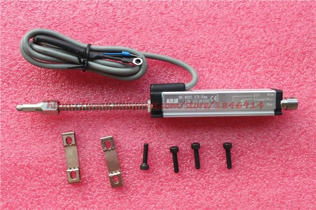 Free shipping KTR-10mm spring self recovery linear displacement sensor (built-in spring) self reset sensor