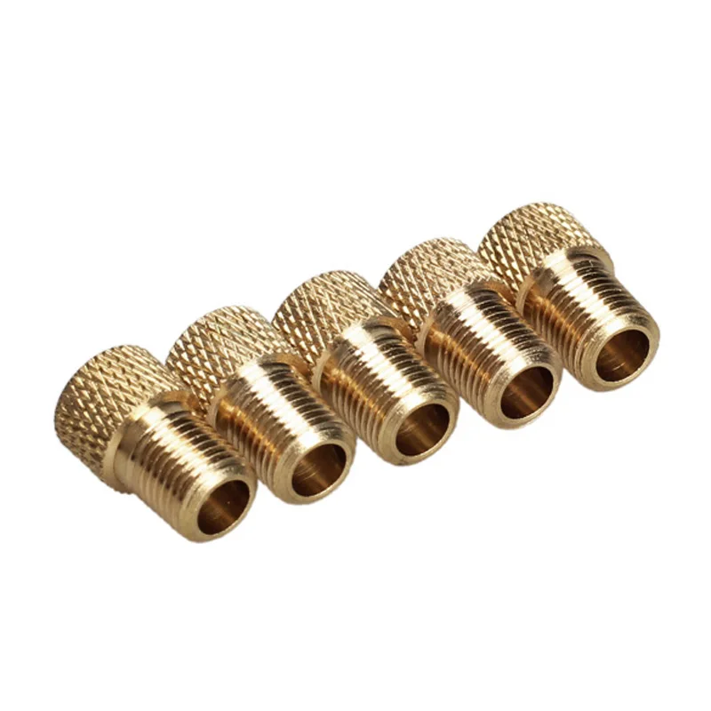 5/10pcs Bike Valve Adaptor Pump Bicycle Convert Presta To Schrader Copper Valve Adaptor Wheels Gas Nozzle Tube Tool Cycling Tool