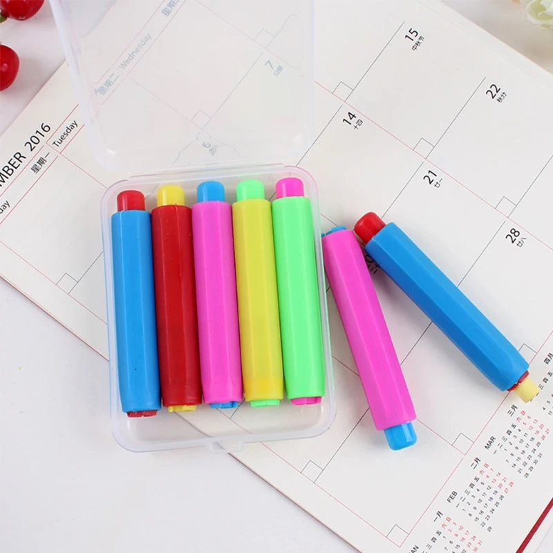 1 PC  Colourful Chalk Holders Clean Teaching Hold For Teacher Children Home Education Chalk