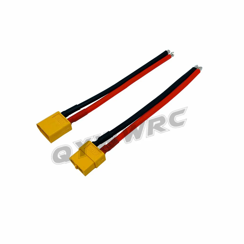 150mm XT60 Parallel Battery Connector 12 / 14 AWG Cable Extension DIY male&female battery Cable With insulated plug cover