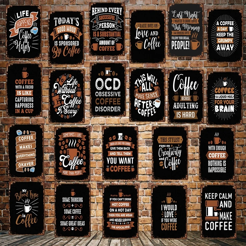 

[ Mike86 ] LOVE COFFEE LIFE Tin Sign Vintage Hotel Pub Store Retro Mural Iron Painting art Poster Art 20*30 CM LT-1766