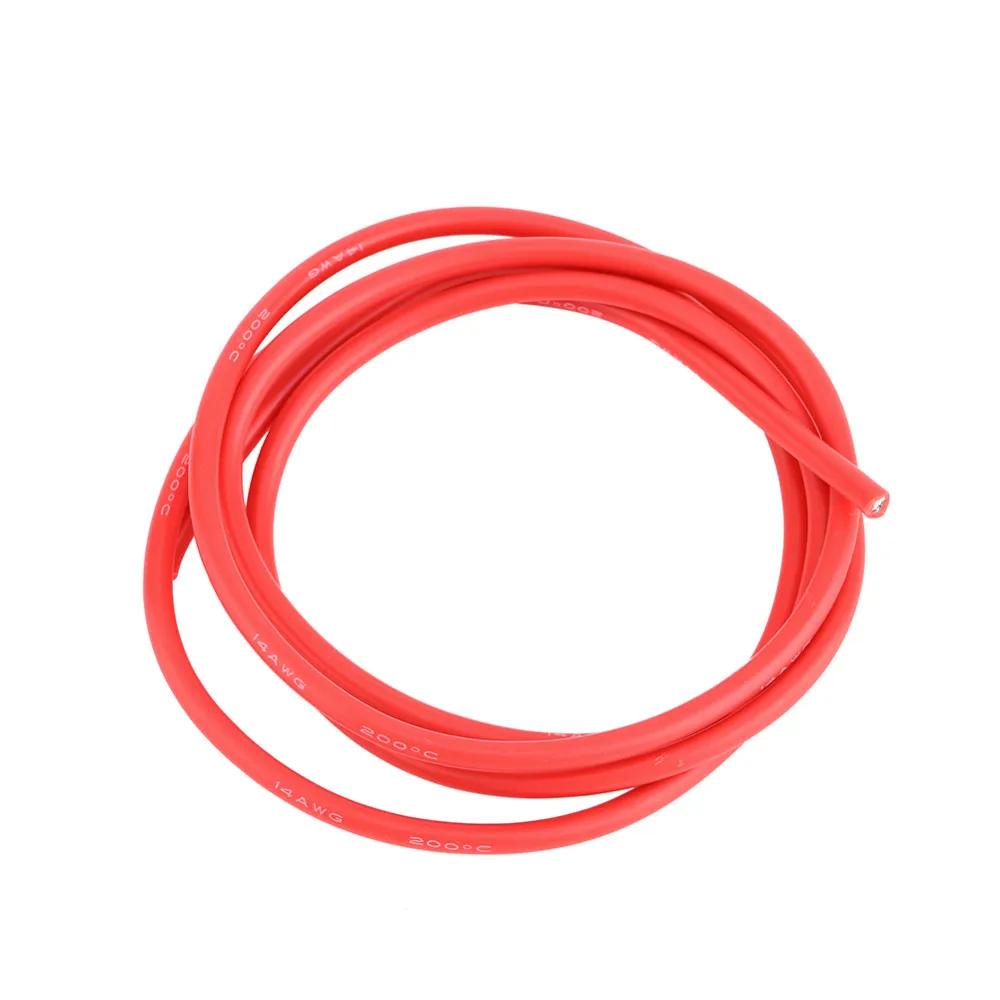 1meter Red+1m Black Color Silicon Wire 10AWG  12AWG 14AWG 16 AWG 18AWG 20AW 22AWG 24AWG Flexible Silicone Cable for RC Lip