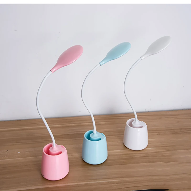 Manufacturer wholesale creative LED eye protection desk lamp charging pen tube desk lamp child bedroom bedside reading lamp