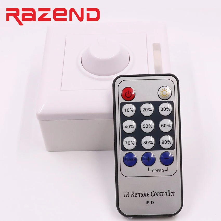 

110V 220V SCR led dimmer IR remote controller strip lighting dimmer switch Free shipping