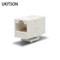 Keystone CAT5E RJ45 módulos hembra a hembra, acoplador de red, toma de ranura, conector Ethernet