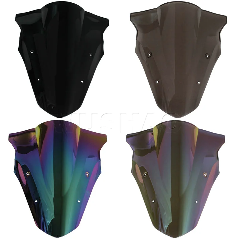 Motorcycle Double Bubble Windshield WindScreen Screen For 2012 - 2014 2015 2016 Kawasaki Ninja 650 ER-6F ER6F EX650 EX 650 F E A