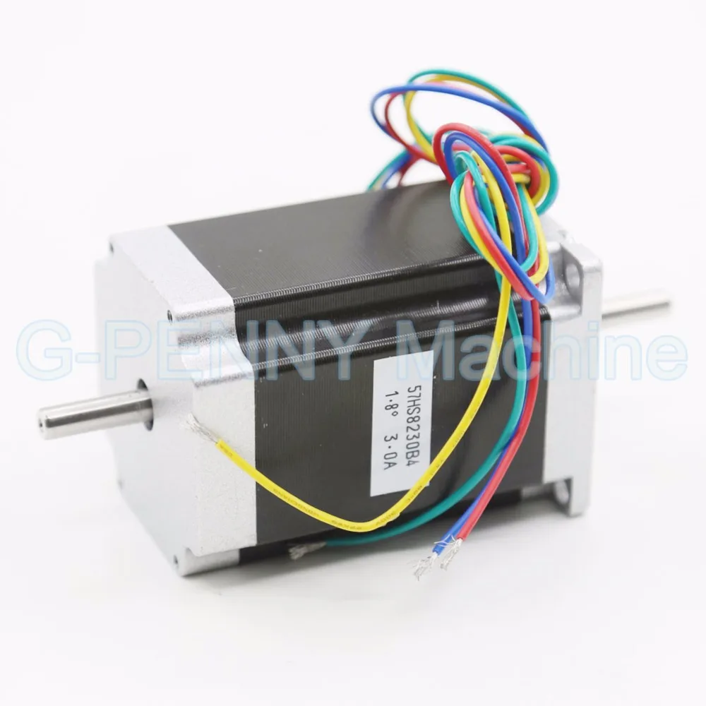 NEMA 23 CNC Stepper Motor 57x82mm 2.2N.m 6.35/8mm double shaft motor 3A 315Oz-in CNC Router Engraving milling machine 3D printer