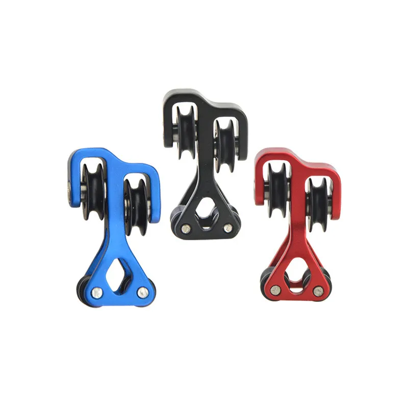 1Pc Archery Aluminum Pulley Cable Slide String Splitter Roller Glide Bow String Separator For Compound Bow Hunting Accessories