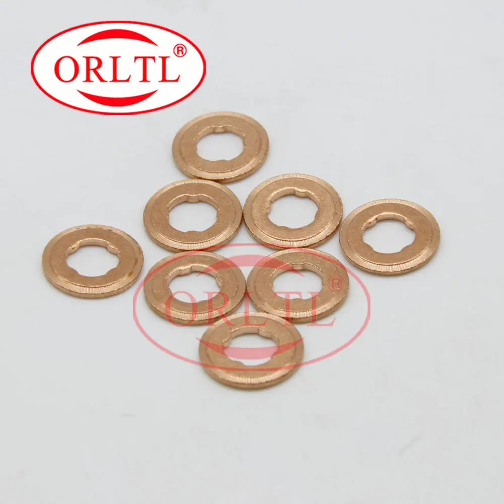 ORLTL 30 Pcs 9001-850B Injector Copper Washer 9001850B Size=7.1*15*1.5mm Fuel Injectors Copper Ring 9001 850B Thickness 1.5mm