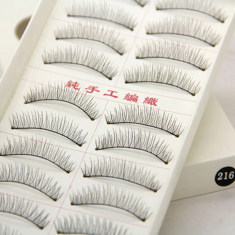 10Pair Natural False Eyelashes Soft Long Eyelash Fake Eye Lashes Extension Makeup Tool In TaiWan