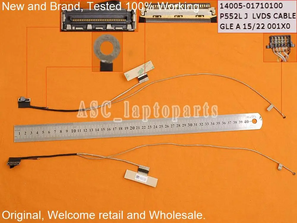 New Original LCD LED Video Flex Cable For ASUS P552LJ P2520LA P552LA P552SA P552SJ 30pin 14005-01710100