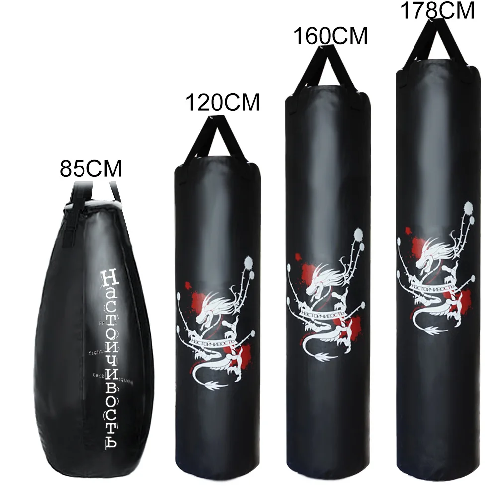 Height 85 to 178cm Sanda Boxing training PU Leather empty Sandbags,fitness sand bag Punching Bag PU Leather more comfortable