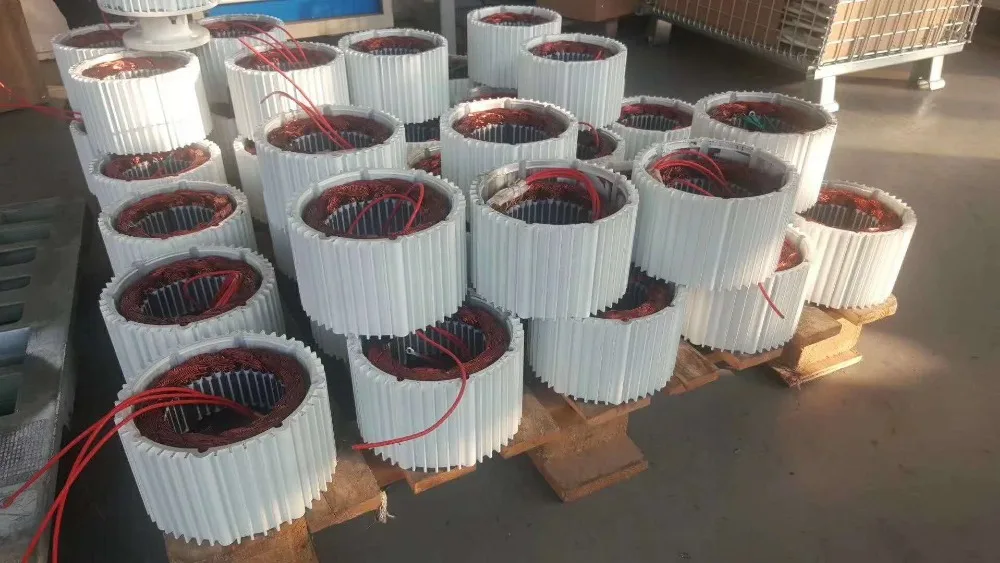 Low Rpm 2KW PMG With DC Rectifier Permanent Magnet Generator Low Speed Alternator