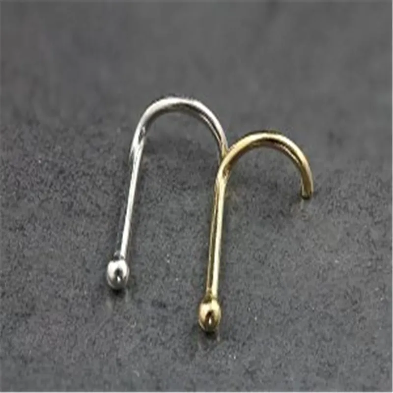 20Pcs 925 Sterling Silver Twist Bar Nose Screw Ball Nose Stud Piercing Body Jewelry Percing Nez Pircing Nariz