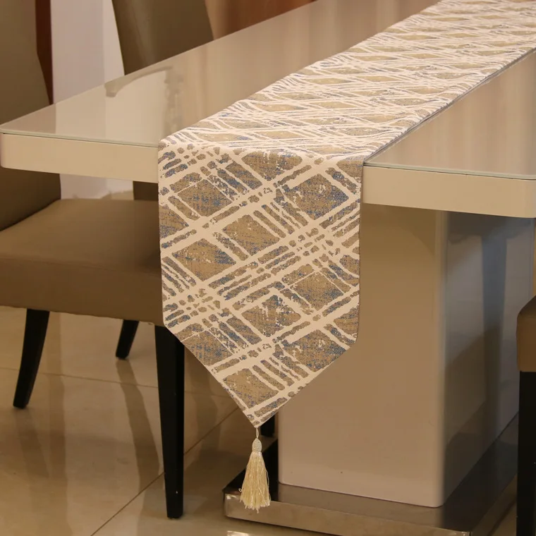 

Fashion Amazing Chinese style flower table runner Luxury Geometry Table flag Home Wedding Restaurant Cabinet Cupboard Decoration