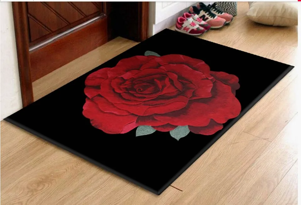 Flowers on carpets Wool Ingredient for Hallway Aisle Corridor doorway Full size Mat Rugs Decoration Floor rug Floral carpet