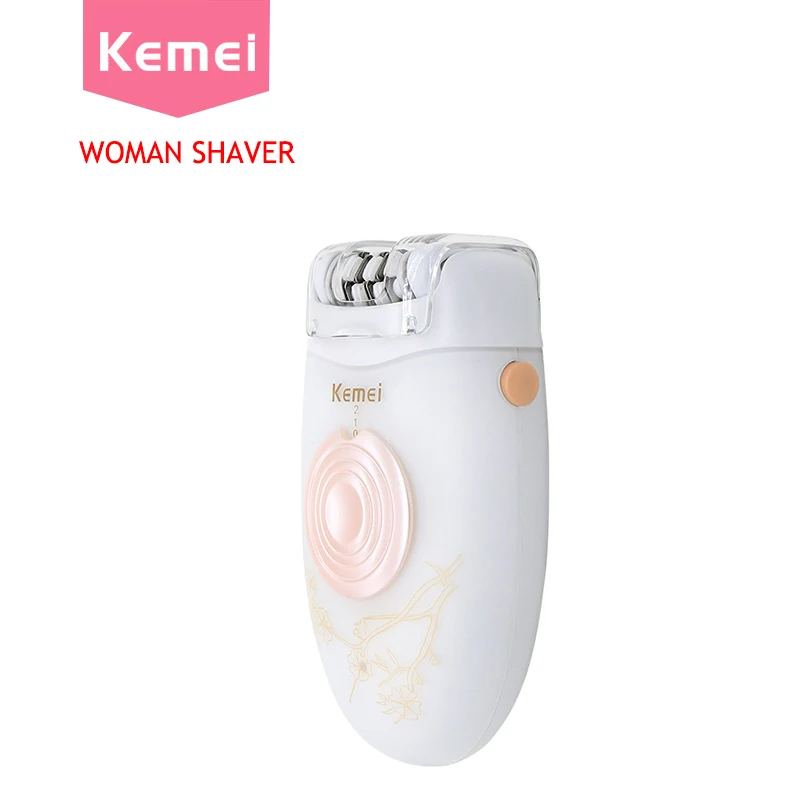 

KEMEI 2 in 1 Epilator Women Trimmer For Women Electric Epilator White Lady Shaver For Bikini hair removal Multifunction Fashion