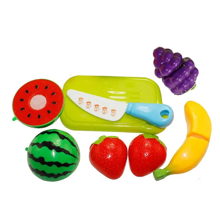 

Children's Cut Fruits Vegetables Fruit And Toys Suit Joy Unisex Finished Goods Plastic Food Special Offer 2021