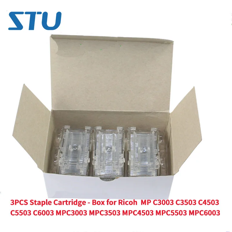 3PCS New Staple Cartridge - Box for Ricoh MP C3003 C3503 C4503 C5503 C6003 MPC3003 MPC3503 MPC4503 MPC5503 MPC6003