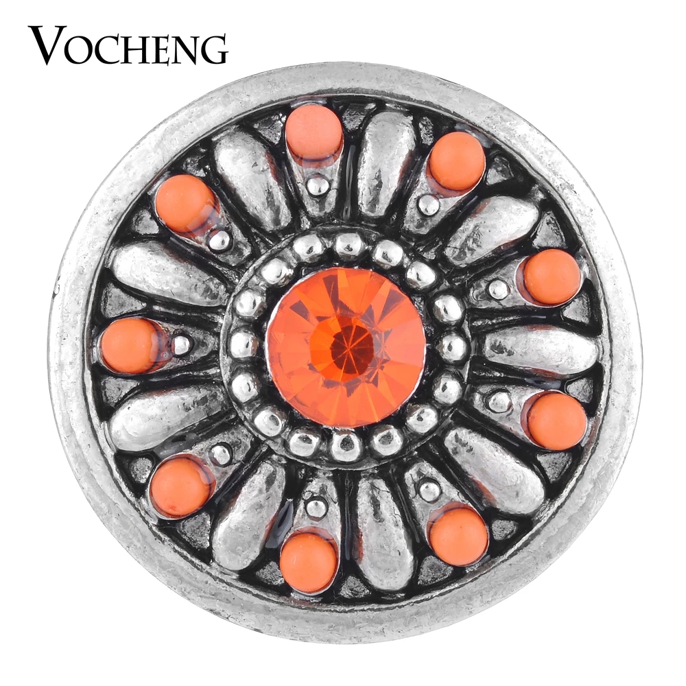 Vocheng Ginger Snap 18mm Fireworks Inlaid 3 Colors Bead DIY Jewelry for Women Vn-1083