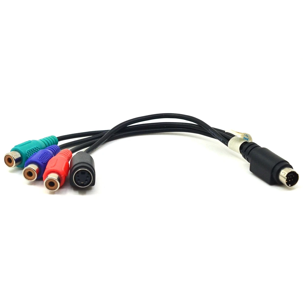 0.2M 7Pin S-wideo do kobiet RGB/ 3 RCA i 4 pin S-wideo składnika żeńskiego Adaoter kabel 20cm na PC DVD HDTV