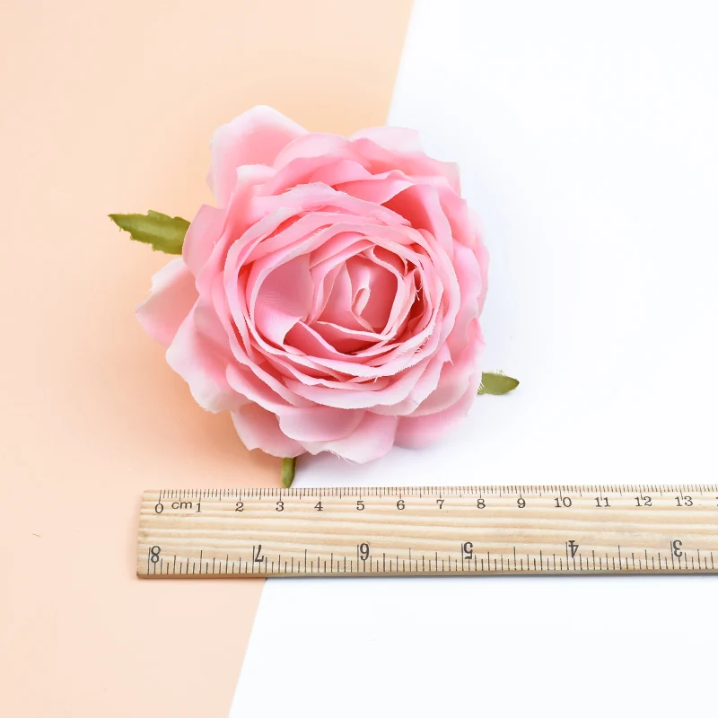 6/10 Stück hochwertige Rosen-Seidenblumen, künstliche Pflanzen für Wanddekoration, DIY-Hochzeits- und Heimdekorationszubehör, Kunstblumen zur Dekoration – Detail 1