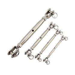 M5 M6 M8 M10 M12 M16 Stainless Steel 304 Stainless Steel Marine Sailboat Rigging Screw Closed Body Jaw/Jaw Turnbuckle