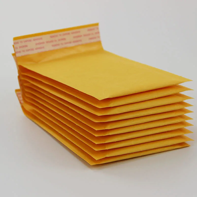 4.7*6.3 inch 12*16cm+4cm Kraft Bubble Mailers Envelopes Wrap Bags Padded Envelope Mail Packing Pouch Free Shipping