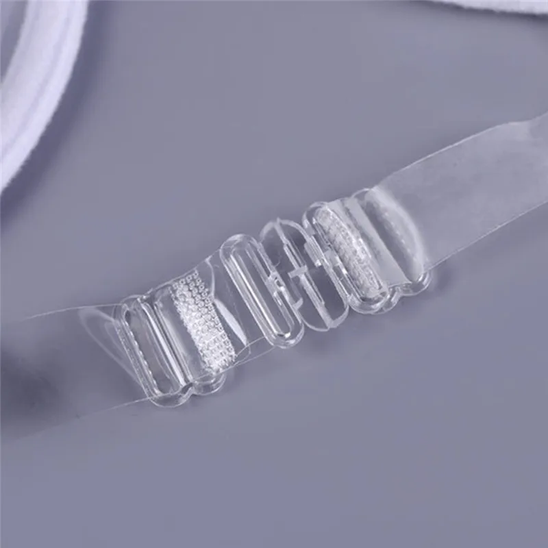 New Ultra-thin Strap Invisible Bras Underwear Sexy Women 3/4 Cup Transparent Clear Push Up Bra