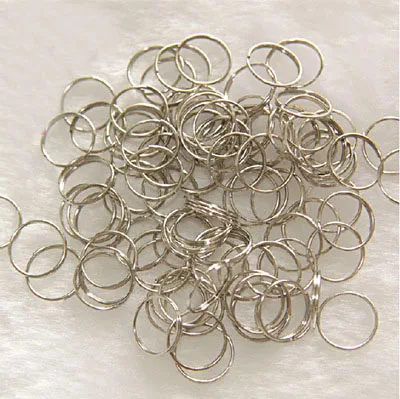 1000pcs/lot 12mm Steel Rings for jewelry making,wedding Diy Bead Curtain Accessories Lighting & Curtain Chrome Metal Connectors