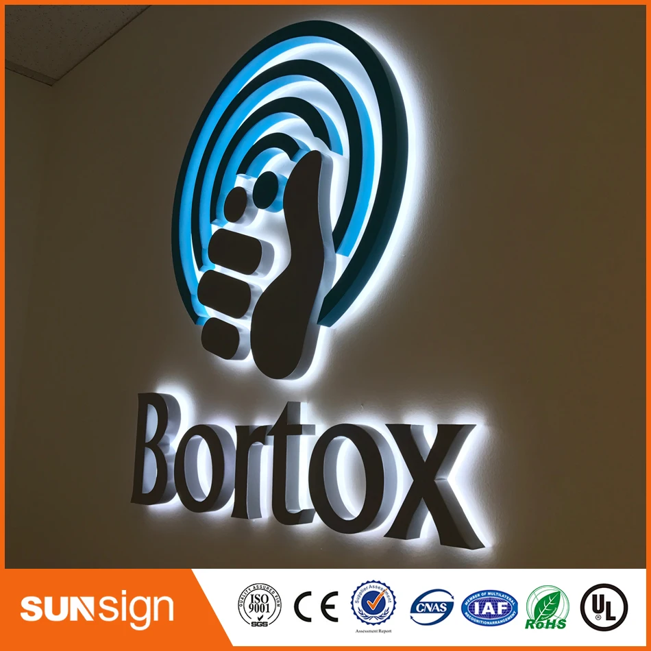 embossing acrylic letter sign,led letters to make signs,diy led backlit channel letter sign