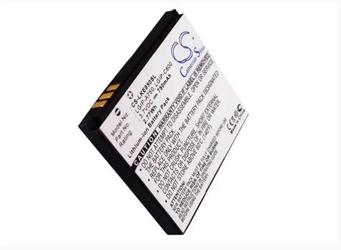 Cameron Sino 750mAh battery for  LG KB6100 KE820 KE850 KG99 ME850 PRADA  LGIP-A750 LGIP-C800  Mobile, SmartPhone Battery