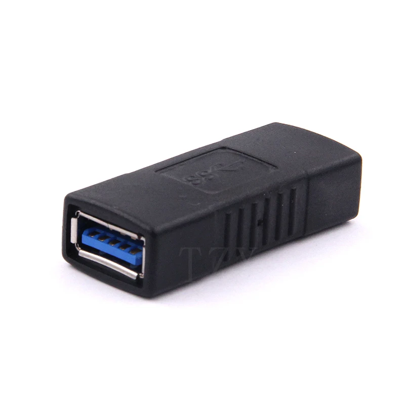 1pcs Hot Sale USB 3.0 A Female to A Female Adapter USB3.0 AF to AF Coupler Connector Extender Converter for laptop PC