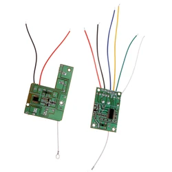 2 pezzi 4CH RC di Telecomando 40MHz Circuito PCB Scheda del Trasmettitore e Ricevitore Scheda di Sistema Radio per Auto RC parti di ricambio