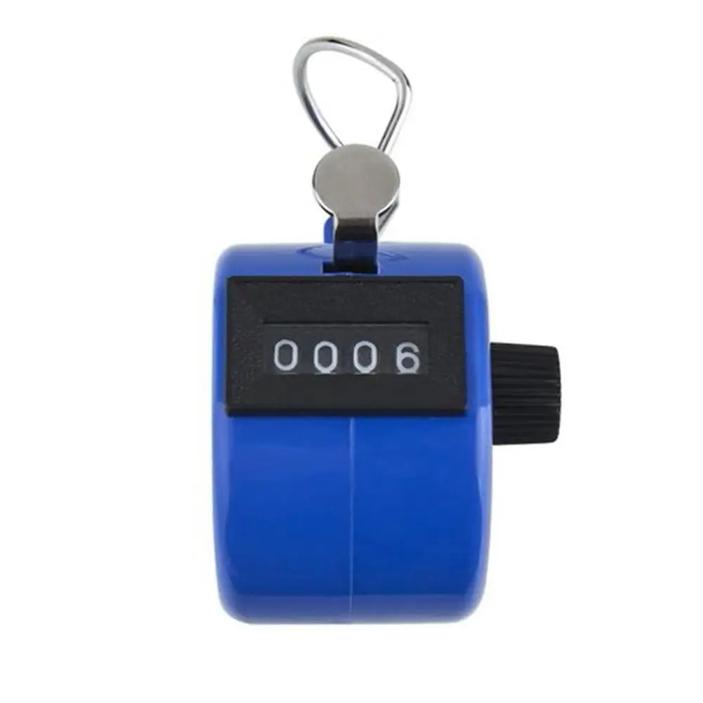 Digital Hand Tally Counter 4 Digit Number Hand Held Tally Counter Mini Portable Manual Counting Golf Clicker Training Counter