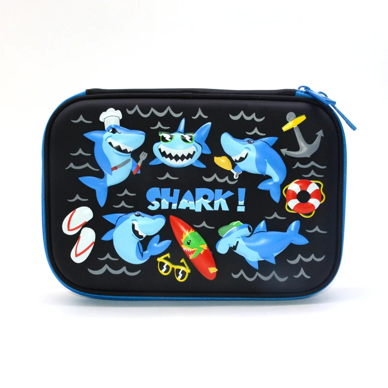 

Чехол для карандашей Estojo Escolar Shark Trousse Scolaire School Kawaii Cute Papelaria Kalem Kutusu Pencil Case EVA Estuches