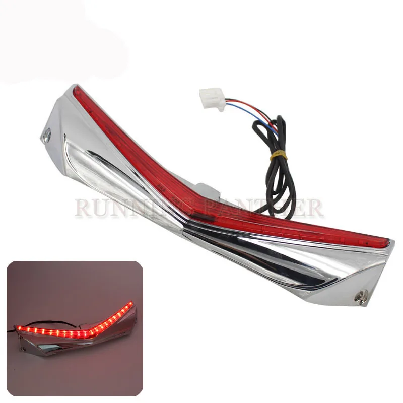 For Honda GL1800 F6B 2012-2016 Chrome LED Motorcycle Rear Light Vertical Strip Moto Fender Brake Tail Light Signal Case