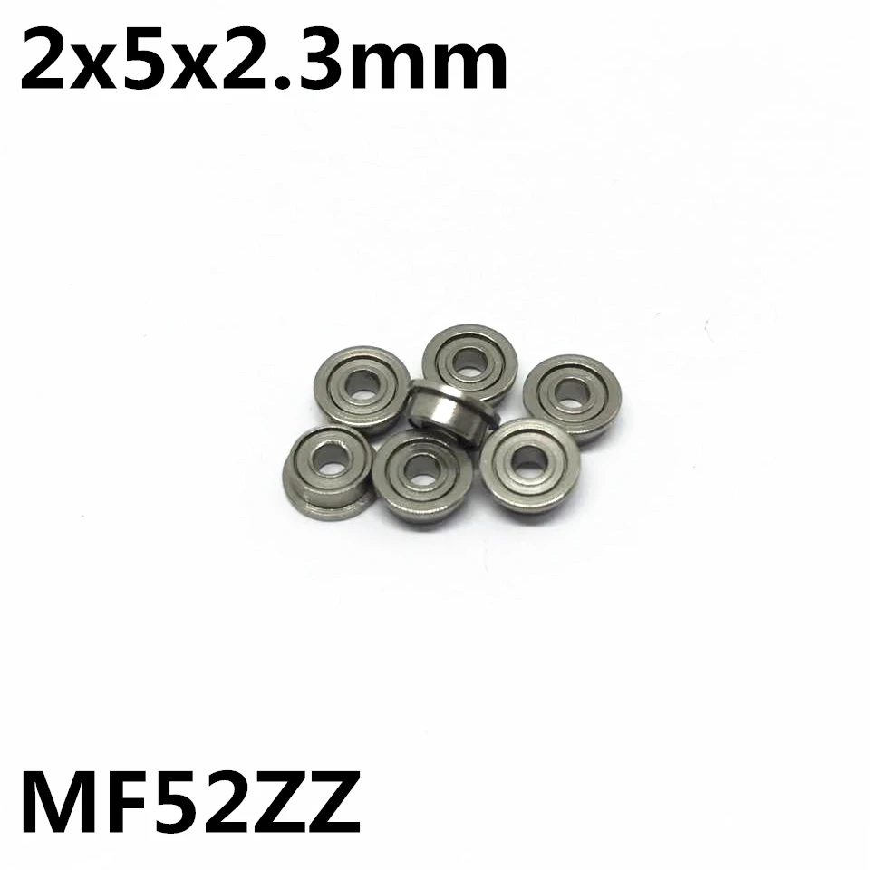 

10Pcs MF52ZZ 2x5x2.3 mm Flange Bearings Deep Groove Ball Bearing High Quality MF52Z MF52