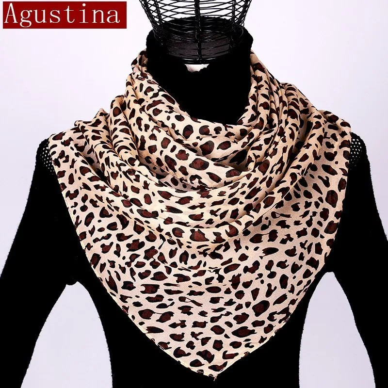 Chiffon scarf shawl leopard print women fashion hijab winter luipaard sjaal schal autumn long scarfs poncho luxury ladies hijab