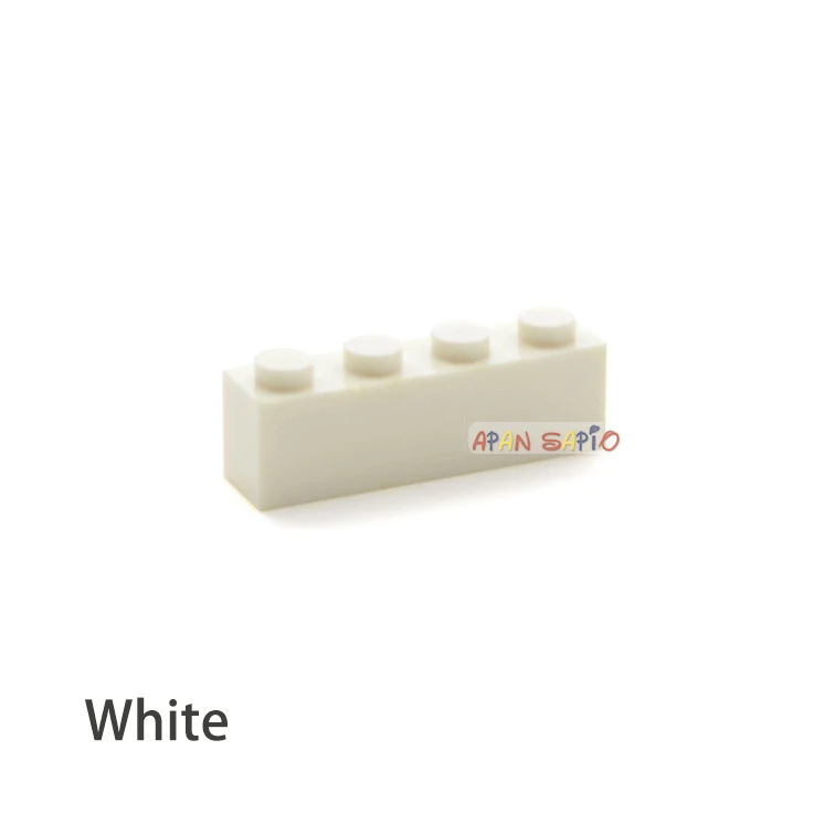 50 stücke DIY Bausteine dicke 1x4 16 Farbe Assemblage Pädagogisches kinder Spielzeug für kinder Größe Kompatibel mit 3010