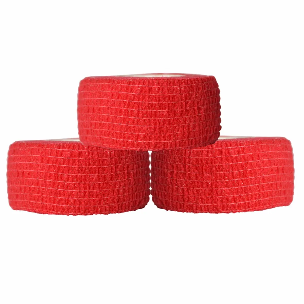 Security Proction Waterproof Self Adhesive 2.5cm Colored Elastic Bandage First Aid Nonwoven Cohesive Finger Wrist Protection Kit