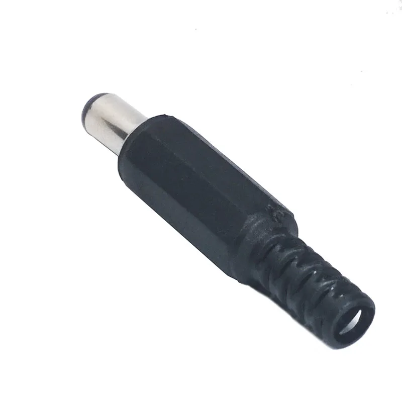 50pcs 100pcs DC 5.5*2.1MM/5.5*2.5 Power Plug 9mm Electrique dc connector Male Socket Jack Plug Wire Terminals Adapter