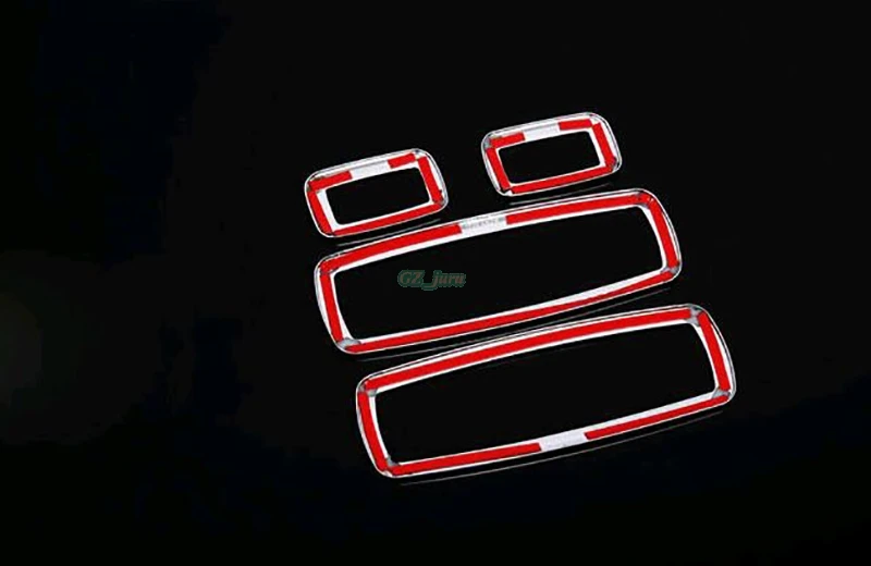 4pcs/set Car styling Chrome Interior door cover armrest trim for Jeep Grand Cherokee 2011 2012 2013 2014 2015